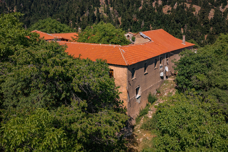 Tempel Panagia Chrysopigi Divri oder Oberes Kloster oder Kloster Zoodochos Pigi